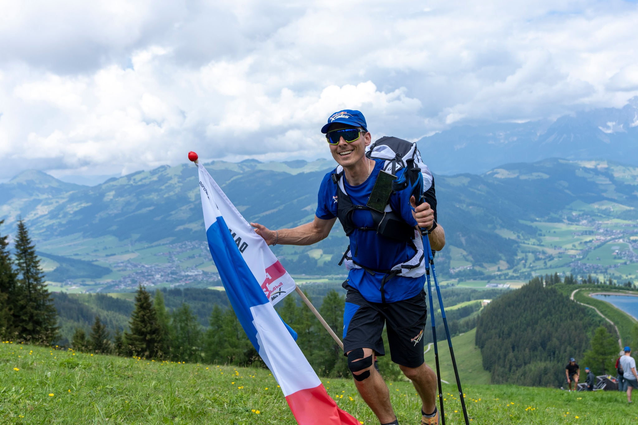 Damien Lacaze performing during RBX-Alps 2023 in Kitzbühl in Austria on June 11, 2023.