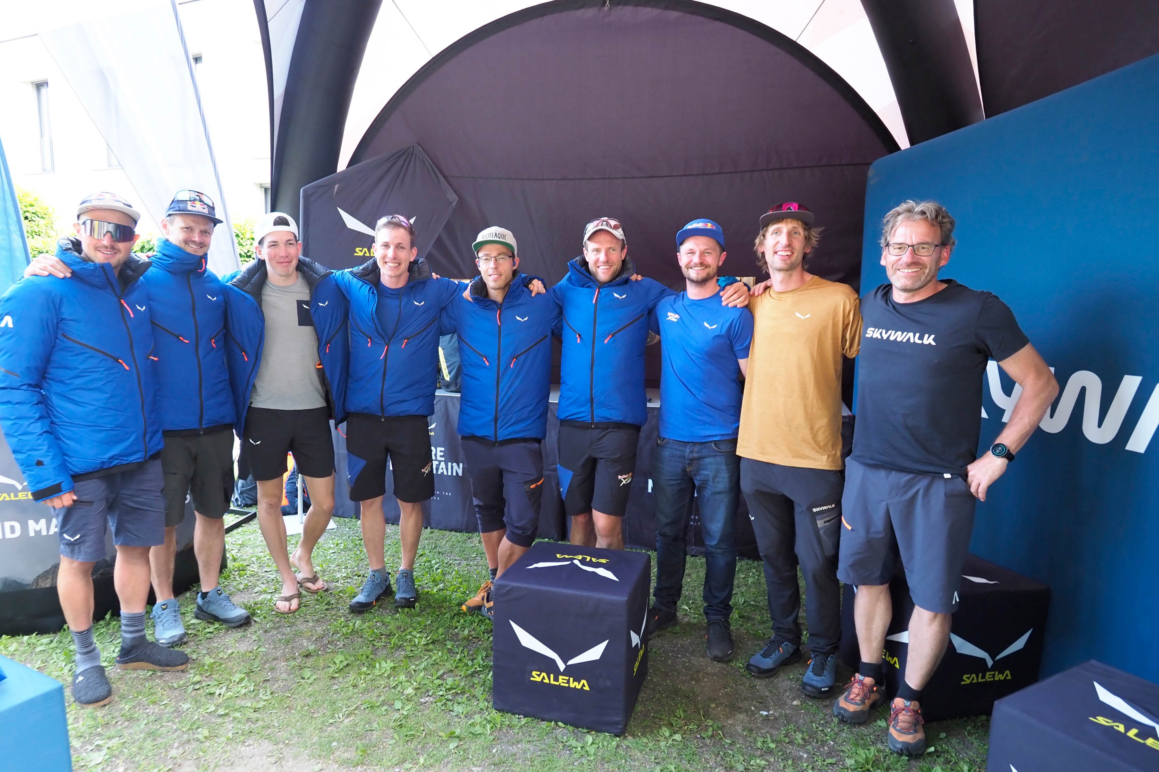 RBC during Saleva paragliding jacket presentation in Kitzbuhel, Austria on June 9th, 2023